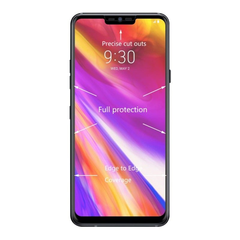 Ochrona Szkła Hartowanego LG G7 ThinQ Przezroczysty Czarny