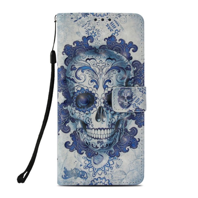 Etui Folio Honor 10 Niebieska Czaszka Etui Ochronne