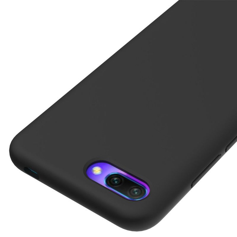 Etui Honor 10 Czerwony Czarny Płyn Silikonowy Etui Ochronne