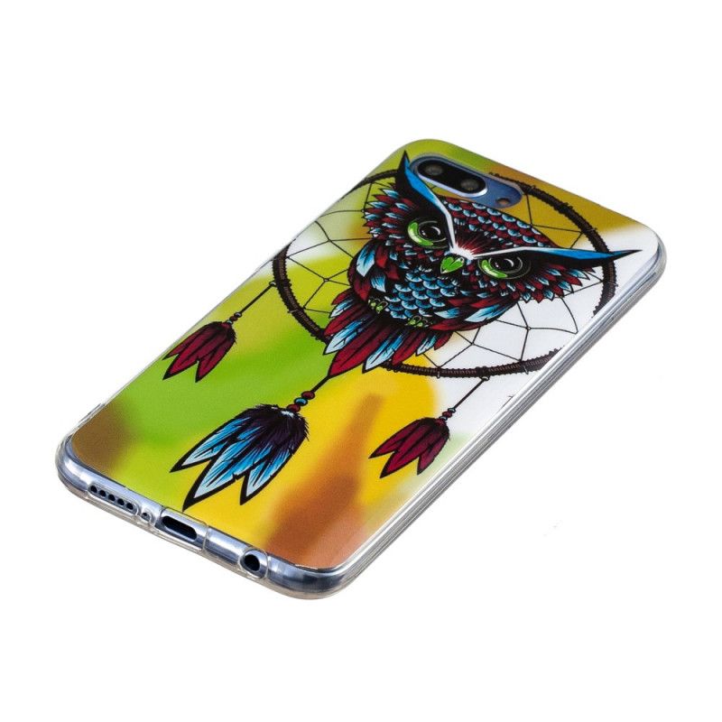 Etui Honor 10 Fluorescencyjny Łapacz Snów Sowy Etui Ochronne