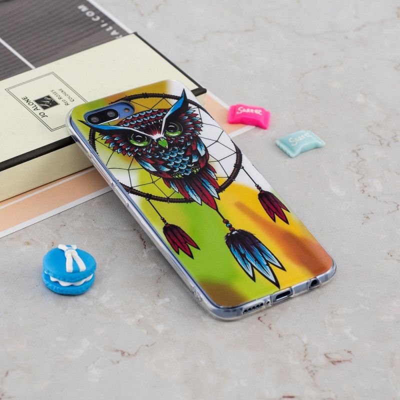 Etui Honor 10 Fluorescencyjny Łapacz Snów Sowy Etui Ochronne