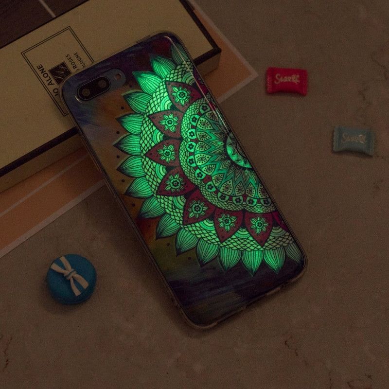 Etui Honor 10 Mandala W Kolorze Fluorescencyjnym Etui Ochronne