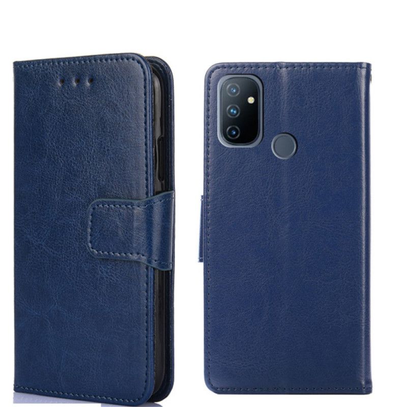 Etui Folio OnePlus Nord N100 Czerwony Czarny Kolor Skóry W Stylu Etui Ochronne