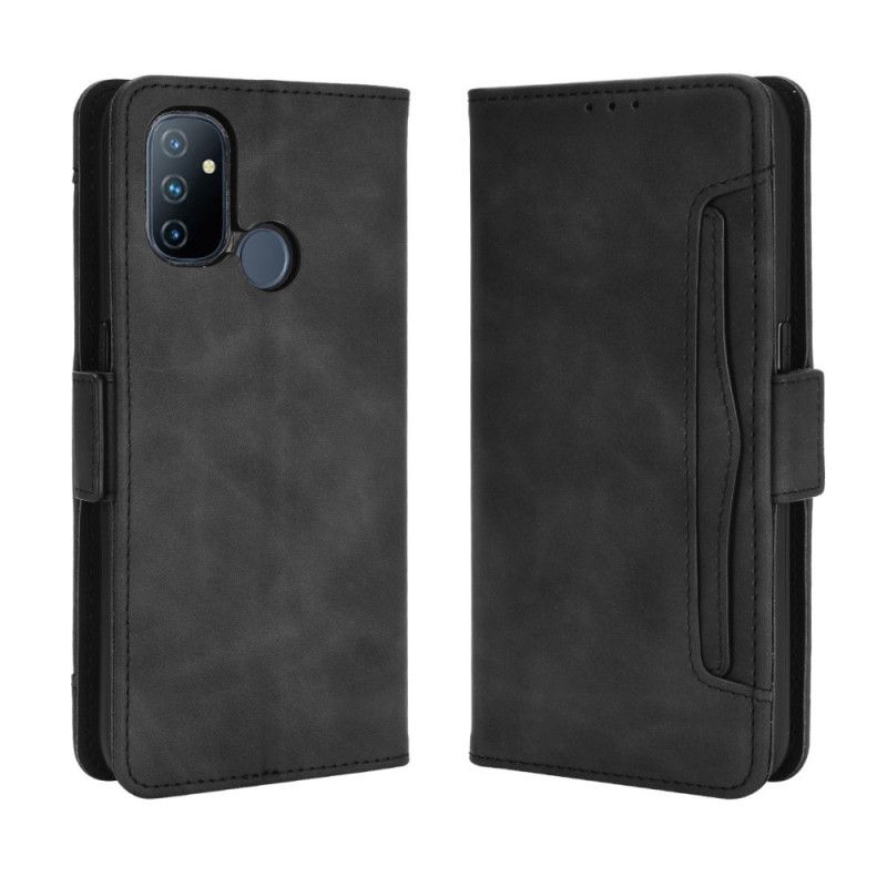 Etui Folio OnePlus Nord N100 Czerwony Czarny Multikarta Pierwszej Klasy