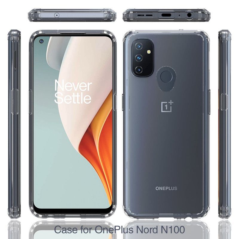 Etui OnePlus Nord N100 Przezroczysta Konstrukcja Hybrydowa