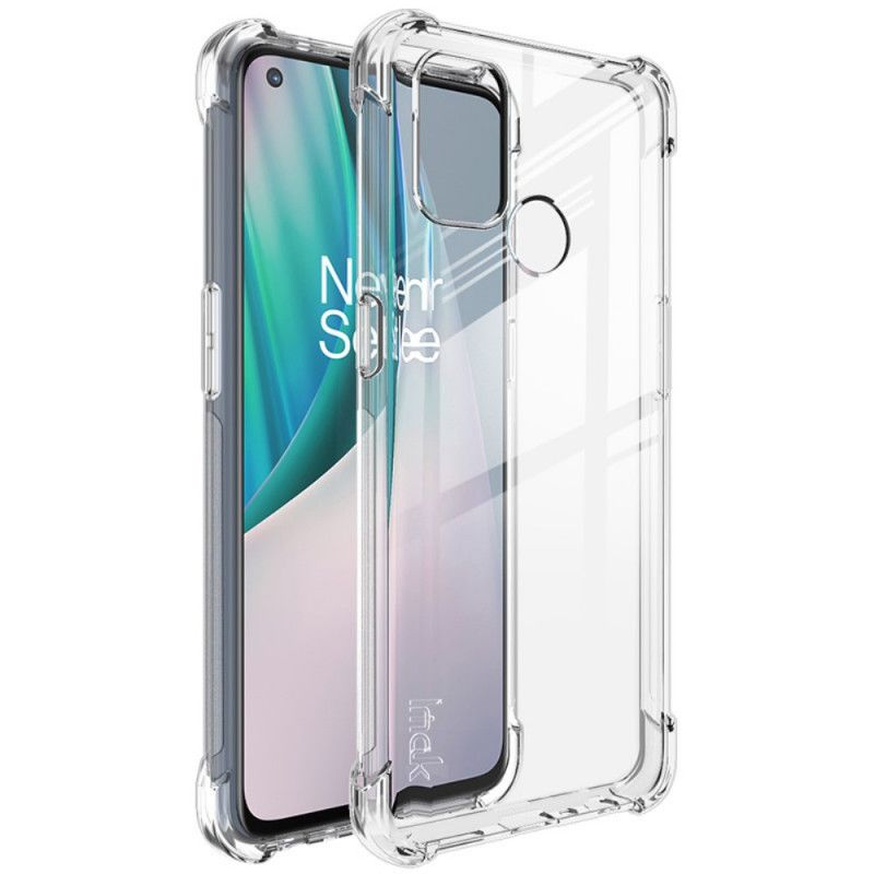 Etui OnePlus Nord N100 Przezroczysty Czarny Przezroczysty Imak