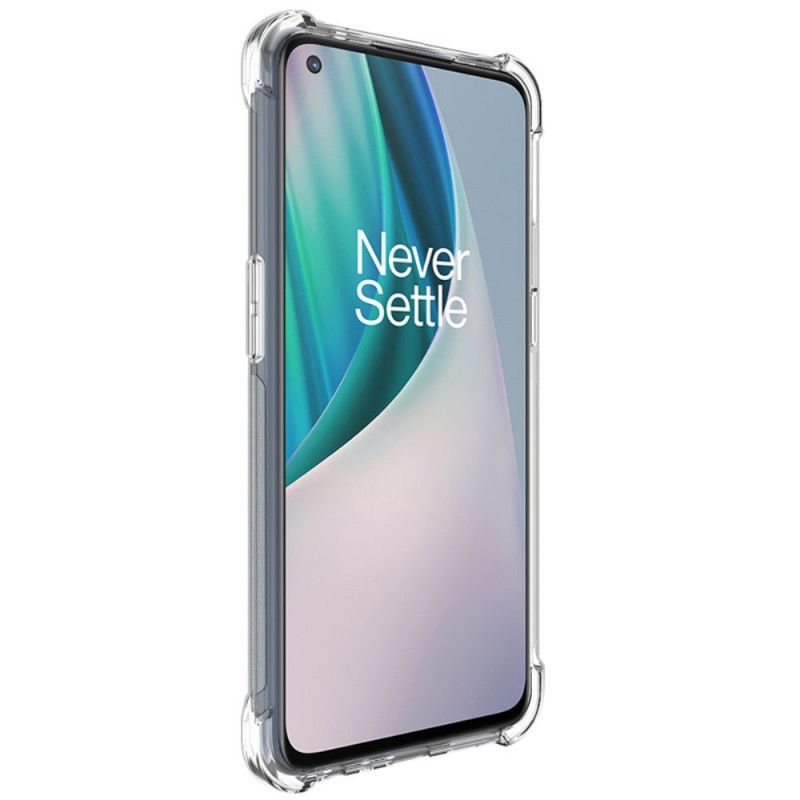 Etui OnePlus Nord N100 Przezroczysty Czarny Przezroczysty Imak