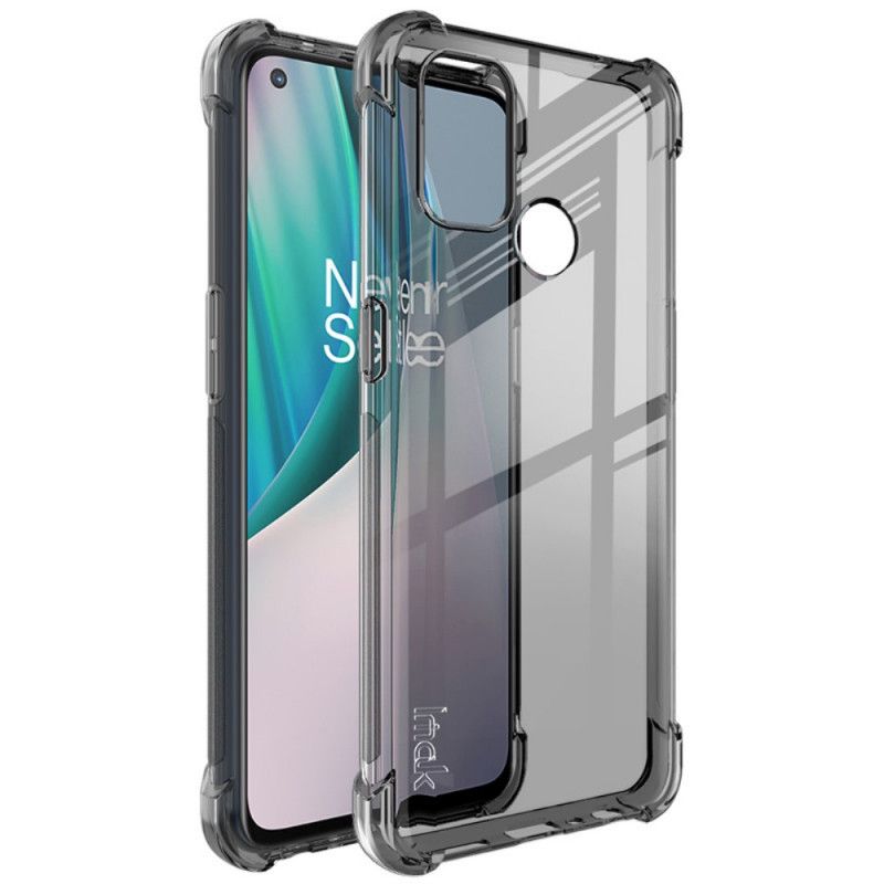 Etui OnePlus Nord N100 Przezroczysty Czarny Przezroczysty Imak