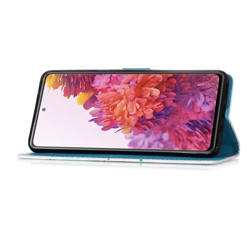 Etui Folio Samsung Galaxy S20 FE Beżowy Czerwony Akwarela Łapacz Snów Etui Ochronne