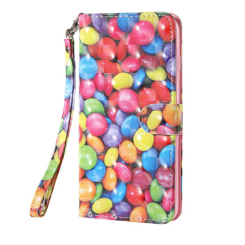 Etui Folio Samsung Galaxy S20 FE Cukierki Punktowe Z Paskiem