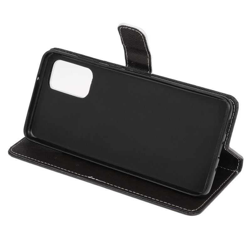 Etui Folio Samsung Galaxy S20 FE Czarne Oczy Kota Ze Stringami