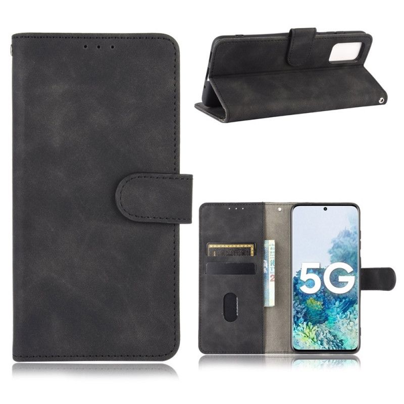 Etui Folio Samsung Galaxy S20 FE Czerwony Czarny Dotyk Skóry