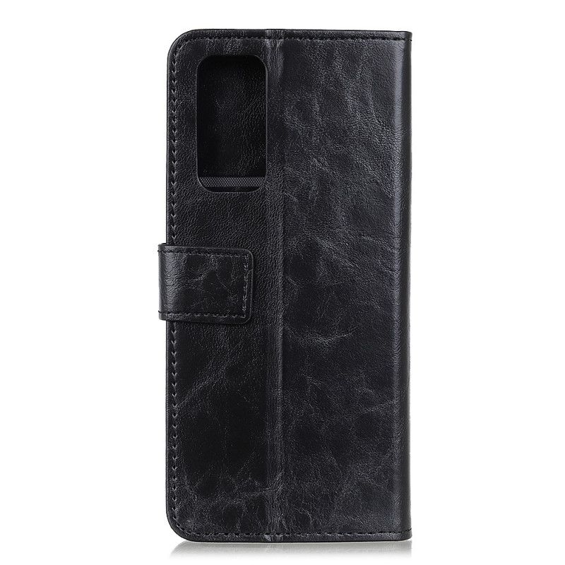 Etui Folio Samsung Galaxy S20 FE Czerwony Czarny Skórzany Styl Elegancji Khazneh Etui Ochronne