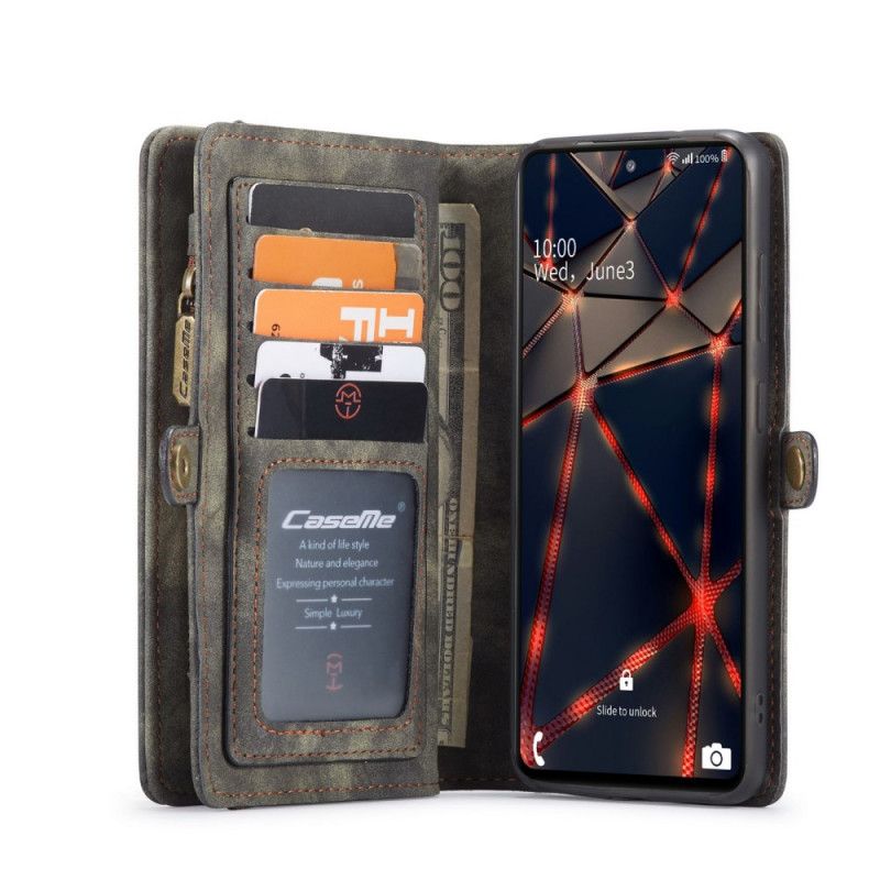 Etui Folio Samsung Galaxy S20 FE Czerwony Szary Zdejmowana Skorupa Fe Caseme Etui Ochronne