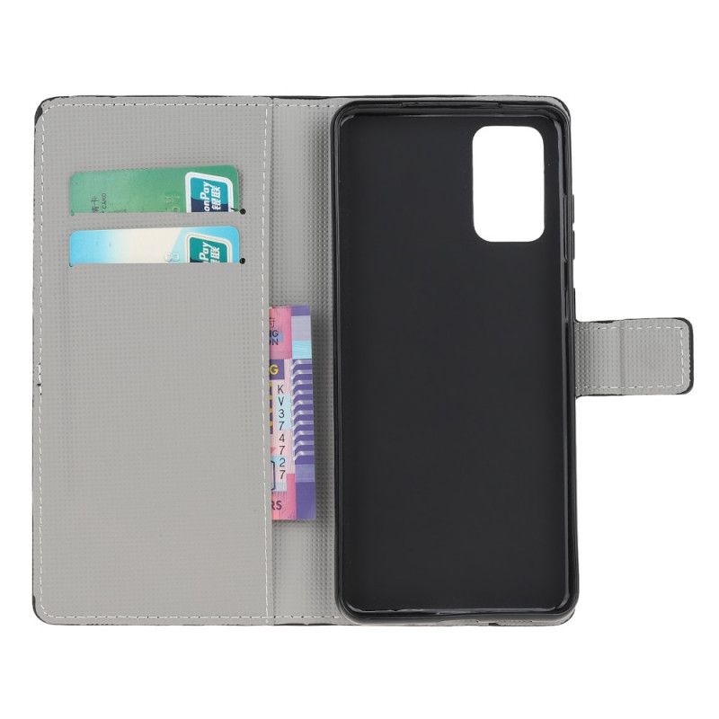 Etui Folio Samsung Galaxy S20 FE Fioletowy Szary Tylko Motyle