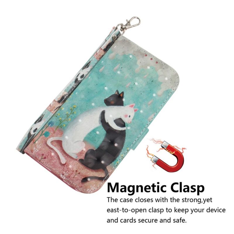 Etui Folio Samsung Galaxy S20 FE Koci Przyjaciele Ze Stringami Etui Ochronne