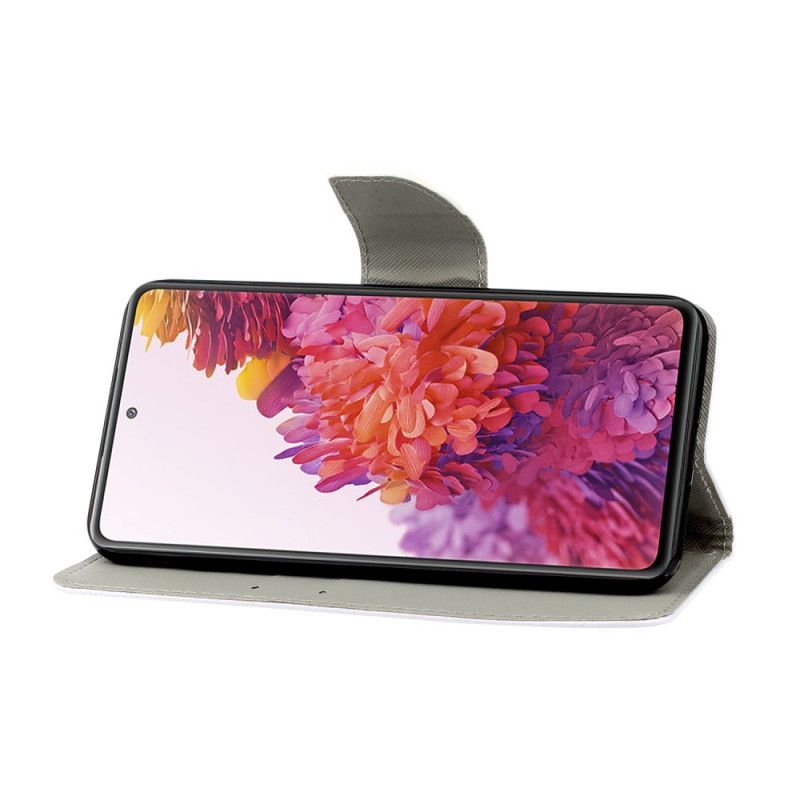 Etui Folio Samsung Galaxy S20 FE Kolorowe Kwiaty Ze Stringami