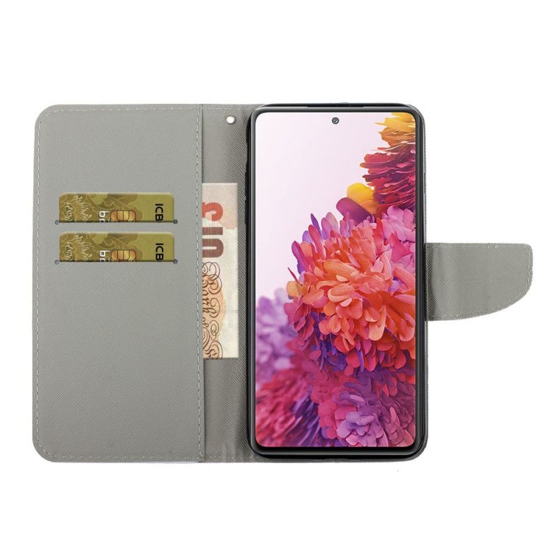 Etui Folio Samsung Galaxy S20 FE Kolorowe Kwiaty Ze Stringami