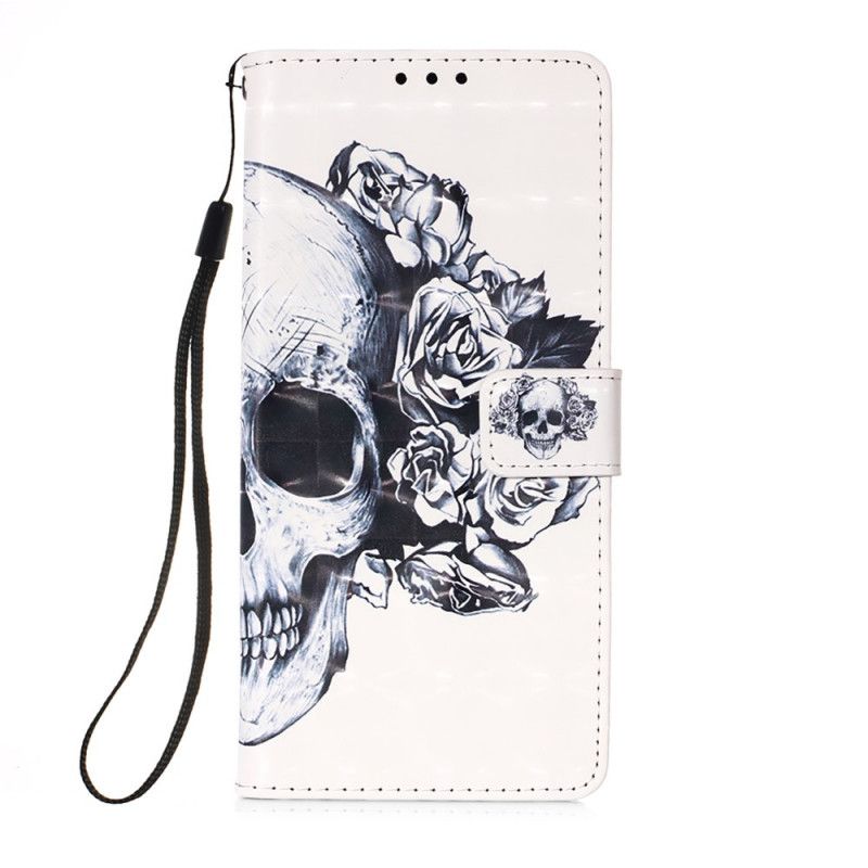 Etui Folio Samsung Galaxy S20 FE Kwiecista Czaszka Etui Ochronne