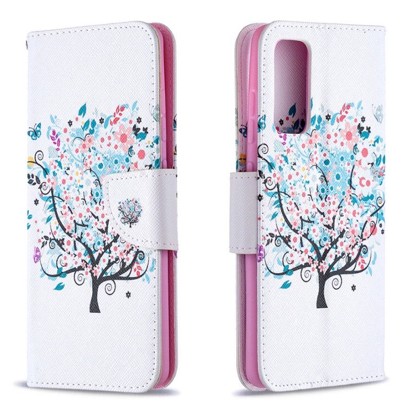 Etui Folio Samsung Galaxy S20 FE Kwitnące Drzewo Etui Ochronne