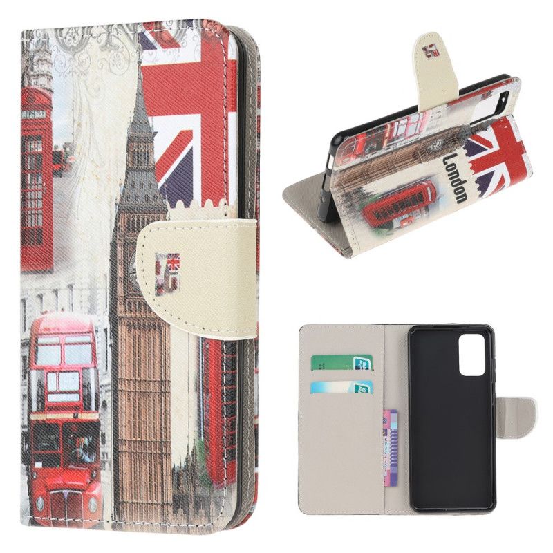 Etui Folio Samsung Galaxy S20 FE Londyńskie Życie Etui Ochronne