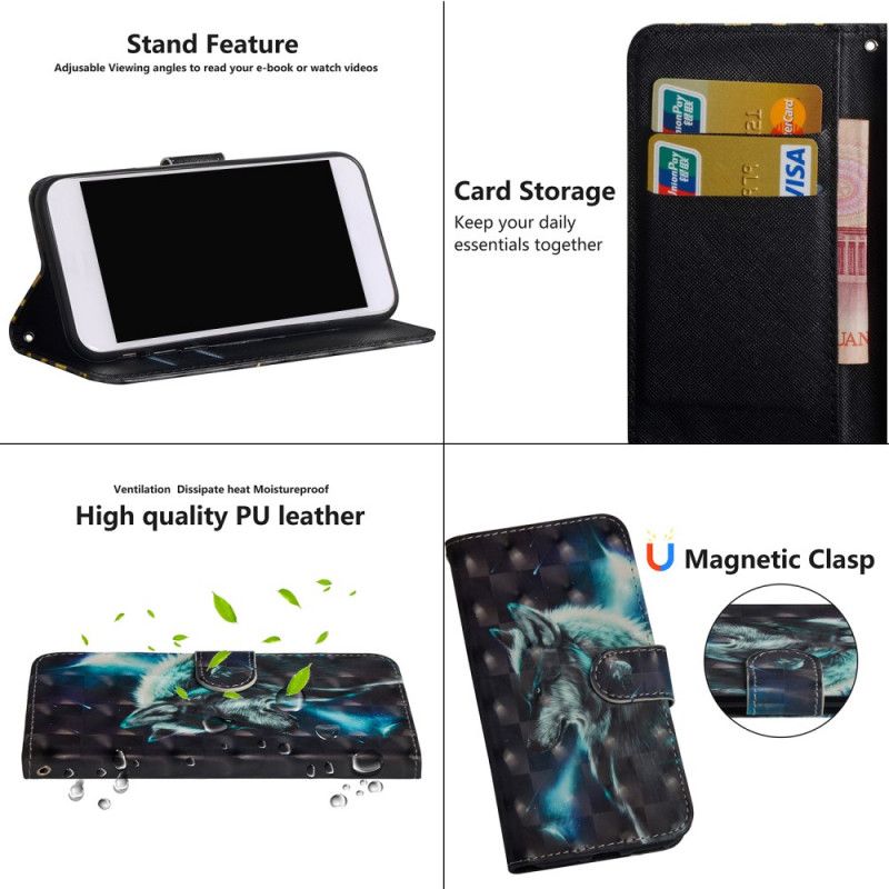 Etui Folio Samsung Galaxy S20 FE Majestatyczny Wilk Etui Ochronne