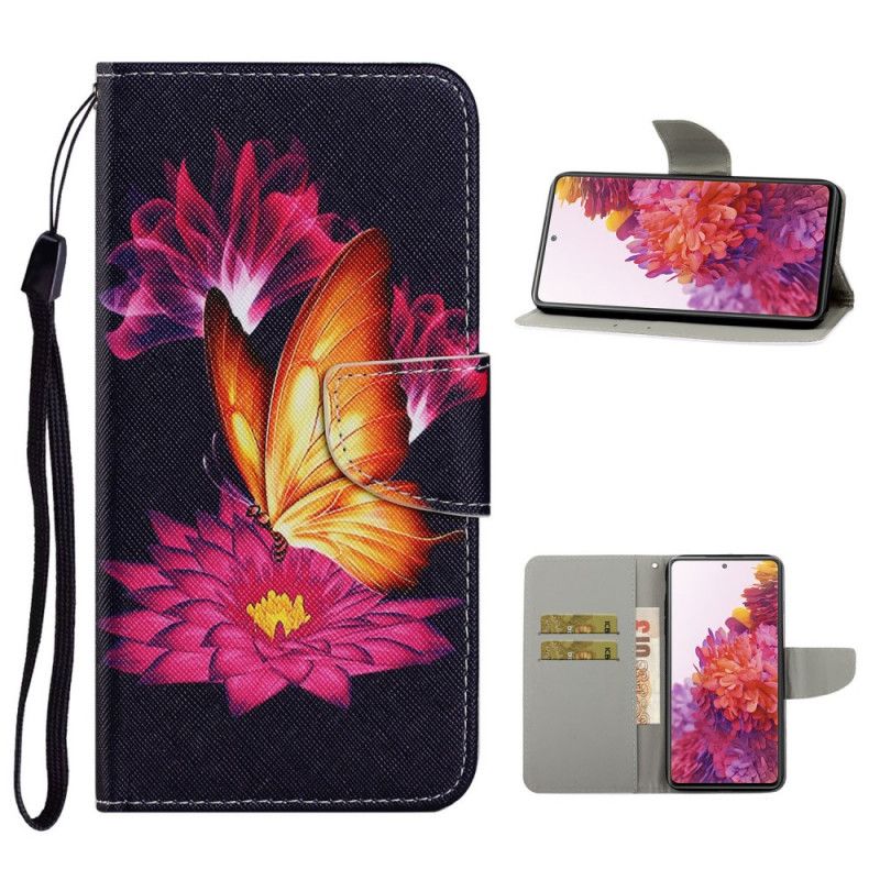 Etui Folio Samsung Galaxy S20 FE Motyl I Lotos