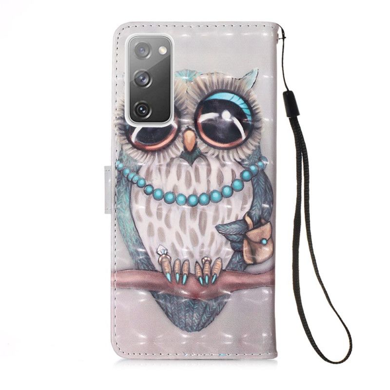 Etui Folio Samsung Galaxy S20 FE Panna Sowa