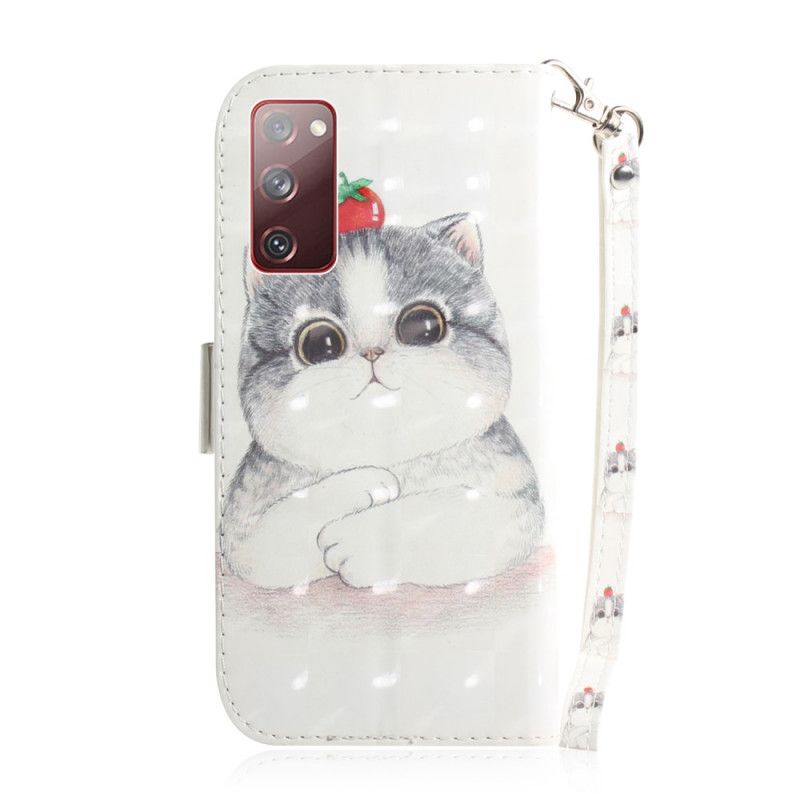 Etui Folio Samsung Galaxy S20 FE Pomidor Na Stringach Cat