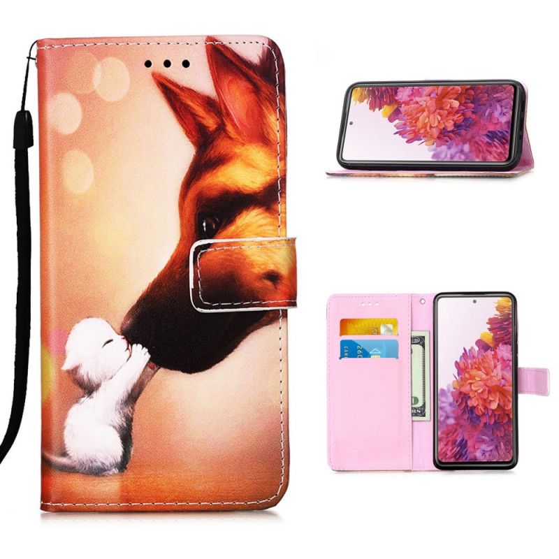 Etui Folio Samsung Galaxy S20 FE Przyjaciel Kota Ernesta Etui Ochronne