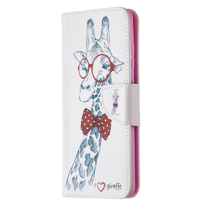 Etui Folio Samsung Galaxy S20 FE Żyrafa Kujona Etui Ochronne