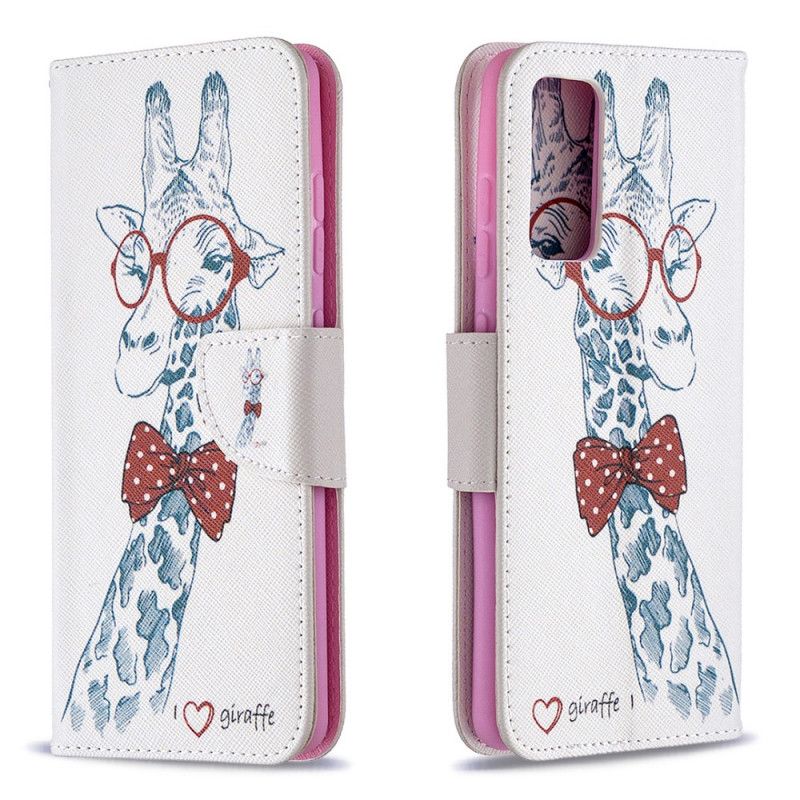 Etui Folio Samsung Galaxy S20 FE Żyrafa Kujona Etui Ochronne