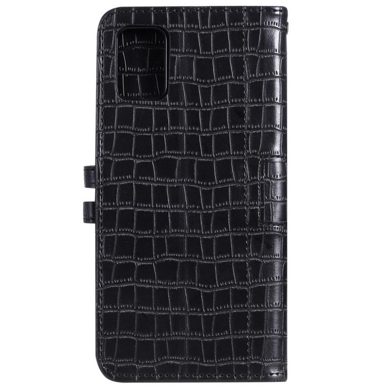 Etui Folio Samsung Galaxy S20 FE Szary Czarny Całkowicie Krokodyl Etui Ochronne