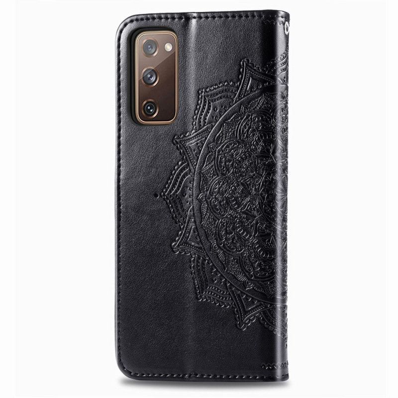 Etui Folio Samsung Galaxy S20 FE Szary Czarny Mandala W Średnim Wieku