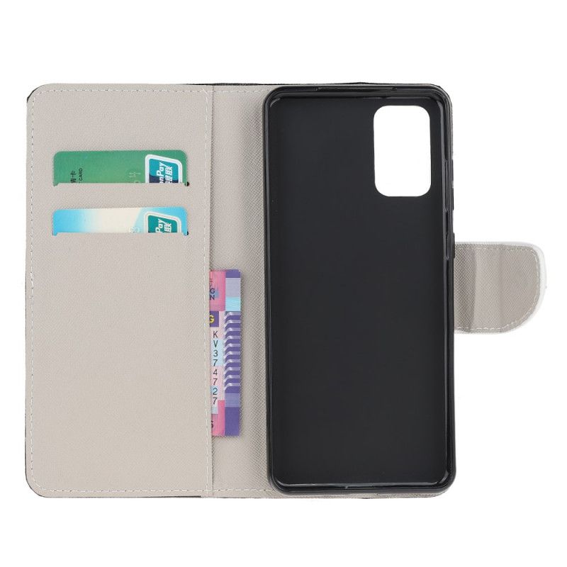 Etui Folio Samsung Galaxy S20 FE Wieża Eiffla W Stylu Retro Etui Ochronne