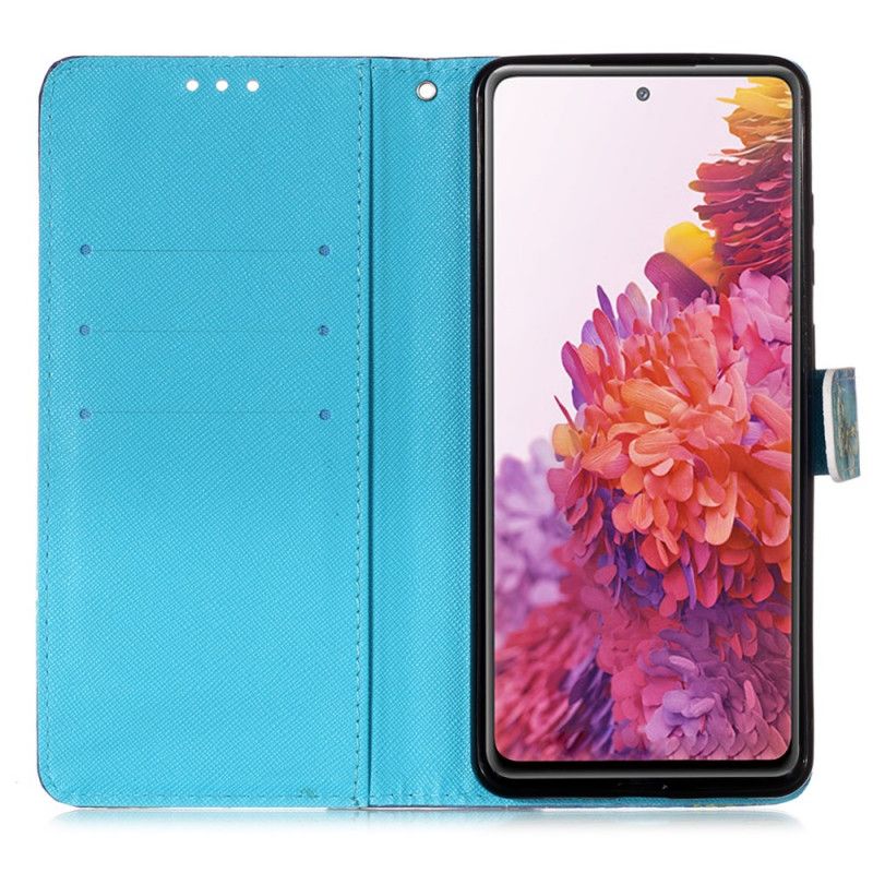 Etui Folio Samsung Galaxy S20 FE Złote Motyle Etui Ochronne