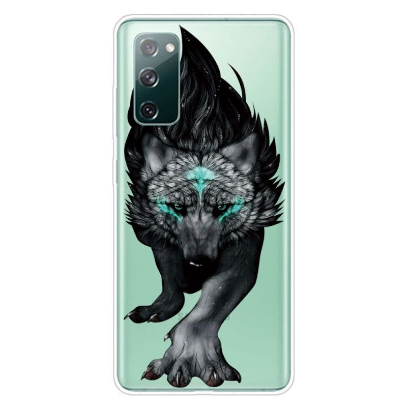 Etui Samsung Galaxy S20 FE Graficzny Wilk Etui Ochronne