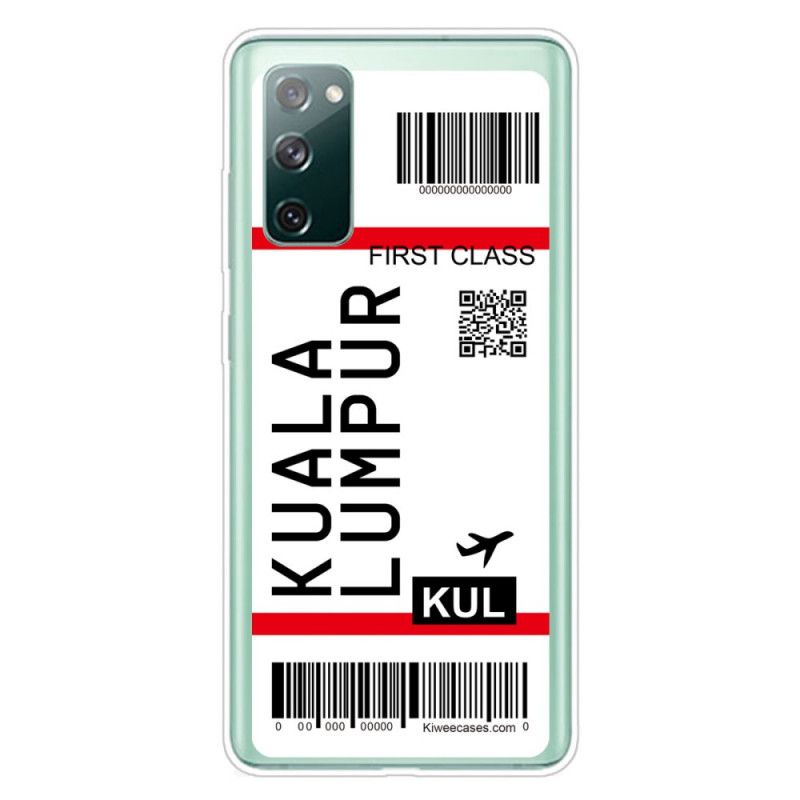 Etui Samsung Galaxy S20 FE Karta Pokładowa Do Kuala Lumpur