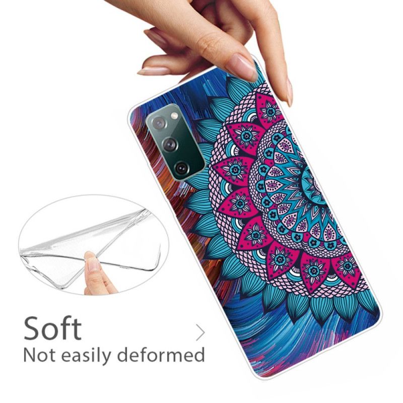 Etui Samsung Galaxy S20 FE Kolorowa Mandala Etui Ochronne