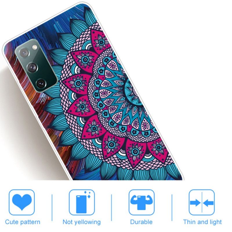 Etui Samsung Galaxy S20 FE Kolorowa Mandala Etui Ochronne