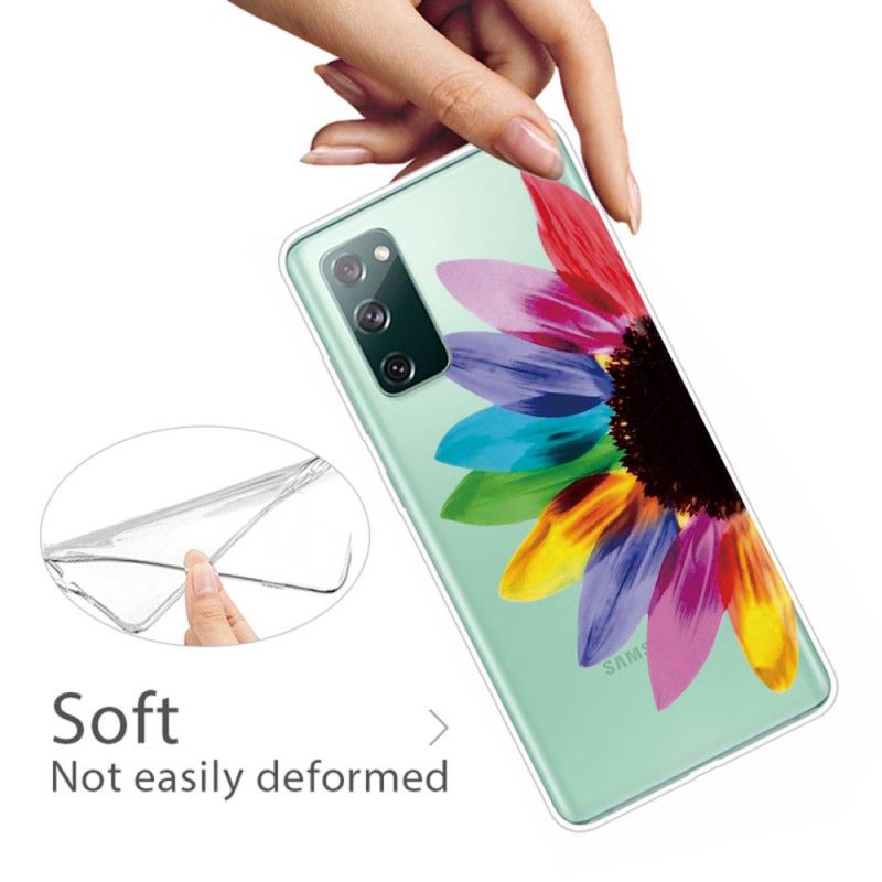 Etui Samsung Galaxy S20 FE Kolorowy Kwiat Etui Ochronne