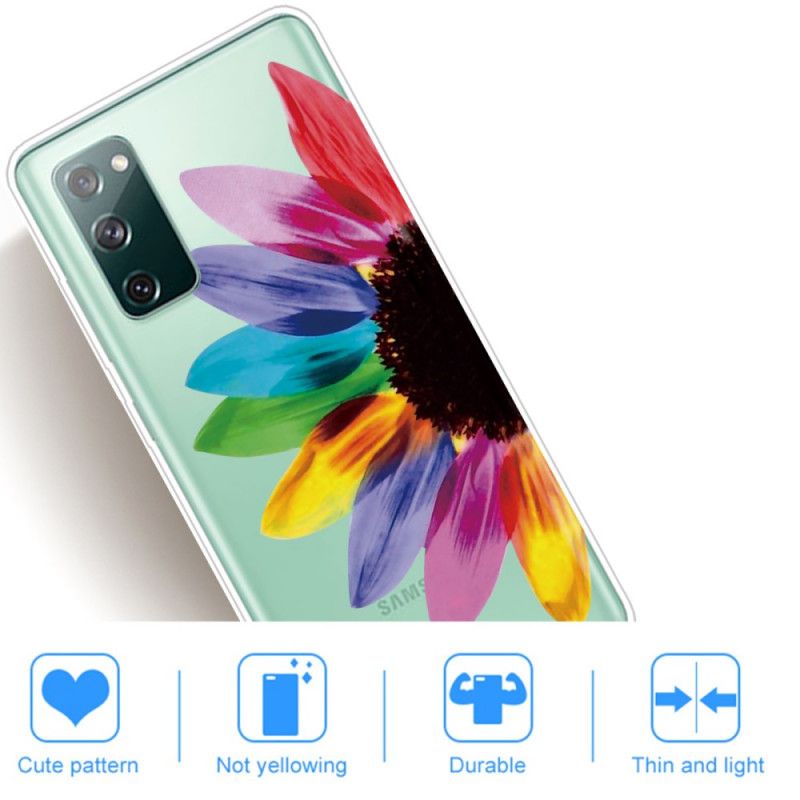 Etui Samsung Galaxy S20 FE Kolorowy Kwiat Etui Ochronne