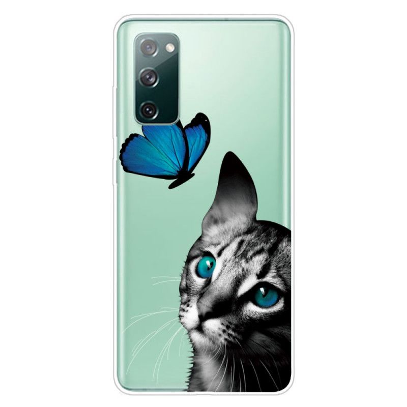 Etui Samsung Galaxy S20 FE Kot I Motyl