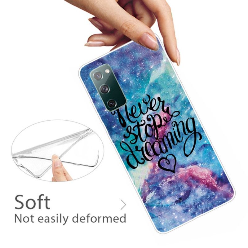 Etui Samsung Galaxy S20 FE Nigdy Nie Przestawaj Marzyć Etui Ochronne