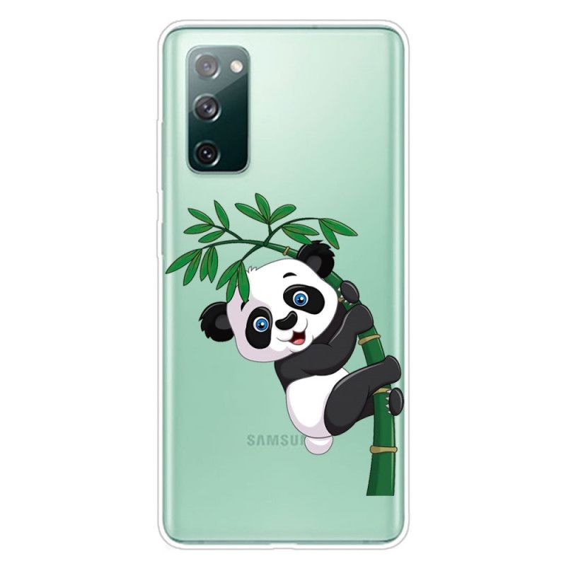 Etui Samsung Galaxy S20 FE Przezroczysta Panda Na Bambusie Etui Ochronne