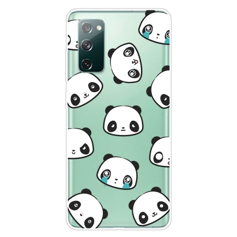 Etui Samsung Galaxy S20 FE Przezroczyste Sentymentalne Pandy Etui Ochronne