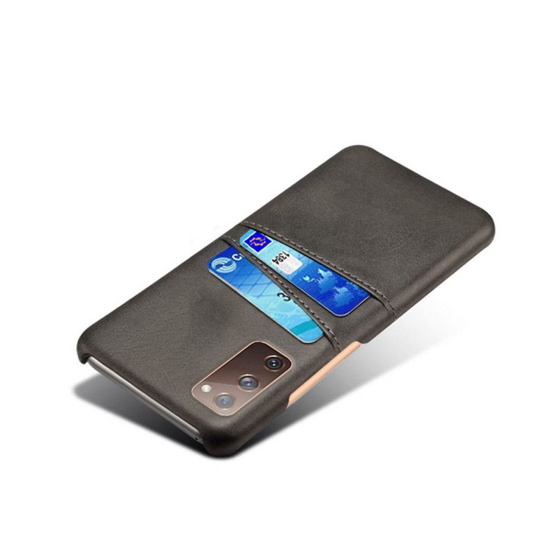 Etui Samsung Galaxy S20 FE Szary Czarny Posiadacz Karty Ksq