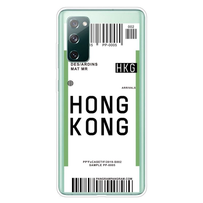 Futerały Samsung Galaxy S20 FE Etui na Telefon Karta Pokładowa Do Hongkongu