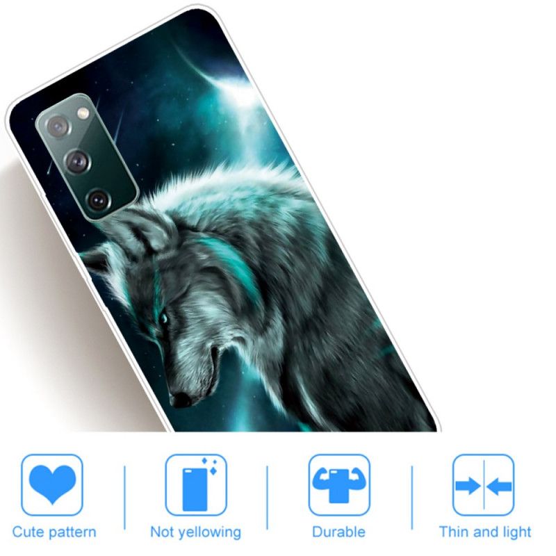 Futerały Samsung Galaxy S20 FE Etui na Telefon Królewski Wilk