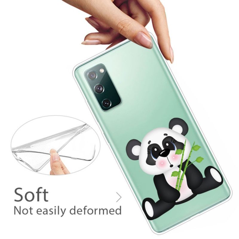 Futerały Samsung Galaxy S20 FE Etui na Telefon Przezroczysta Smutna Panda